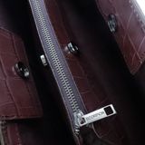  Túi Xách Nữ Da Vân Cá Sấu Tím 26T.32 