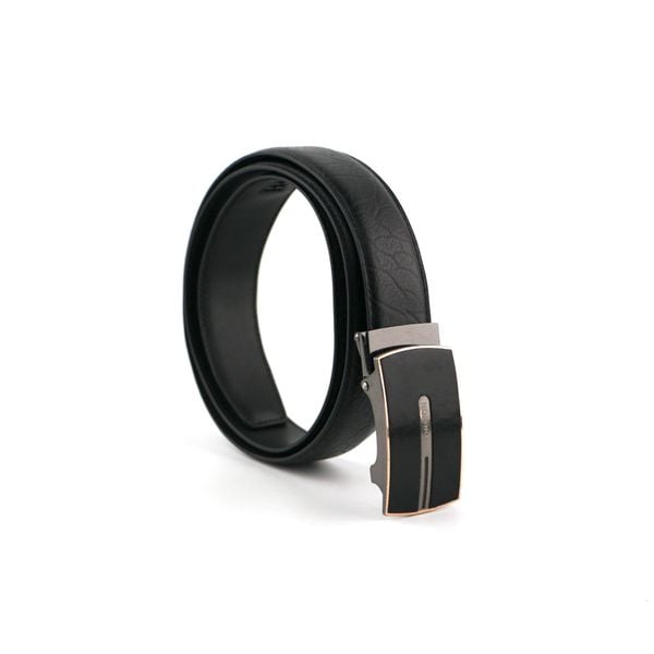  Thắt Lưng Da Nam Khóa Lăn Đen 36S.6 