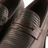  Giày Loafer Nam Vân Nâu 28MC.24 
