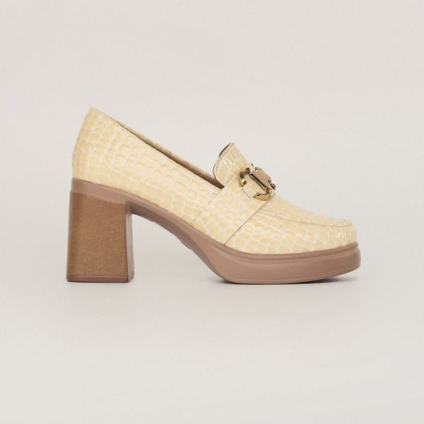  Giày Moccasin Nữ Vân Trắng 19M.2 