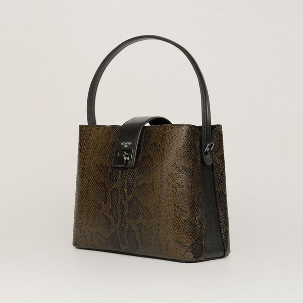  Túi Xách Nữ Da Vân Xanh Rêu 26XR.46 