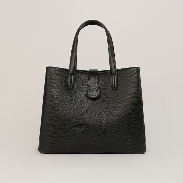  Túi Xách Nữ Da Đen Vân 26D.55 