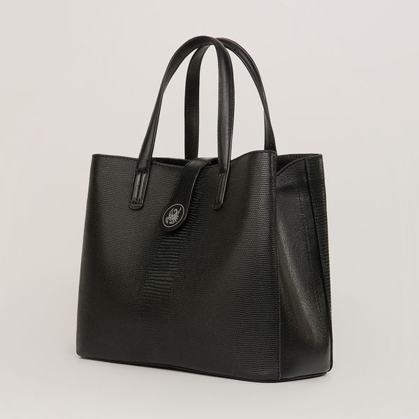  Túi Xách Nữ Da Đen Vân 26D.55 