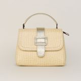  Túi Xách Nữ Da Vân Rắn Vàng 26V.227 