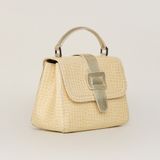  Túi Xách Nữ Da Vân Rắn Vàng 26V.227 