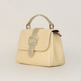  Túi Xách Nữ Da Vân Rắn Vàng 26V.227 