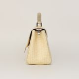  Túi Xách Nữ Da Vân Rắn Vàng 26V.227 