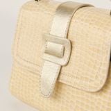  Túi Xách Nữ Da Vân Rắn Vàng 26V.227 