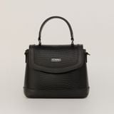  Túi Xách Nữ Da Vân Logo Scorpion Đen 26Đ.11 