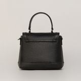  Túi Xách Nữ Da Vân Logo Scorpion Đen 26Đ.11 