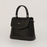  Túi Xách Nữ Da Vân Logo Scorpion Đen 26Đ.11 