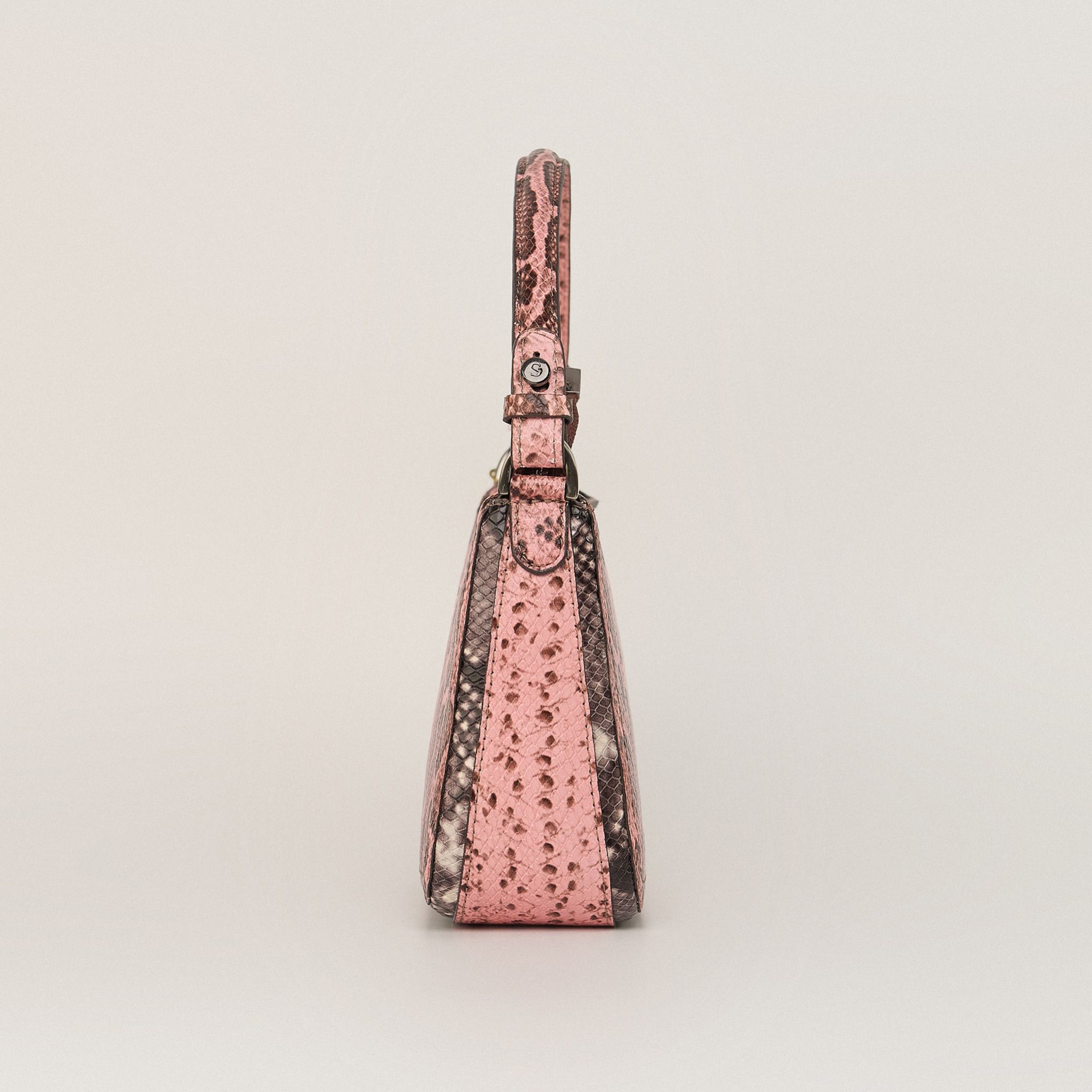  Túi Xách Nữ Shoulder Da Vân Trăn Hồng 26H.219 