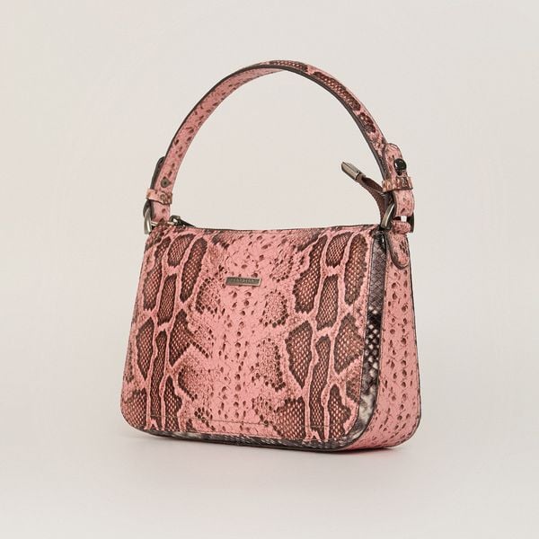  Túi Xách Nữ Shoulder Da Vân Trăn Hồng 26H.219 