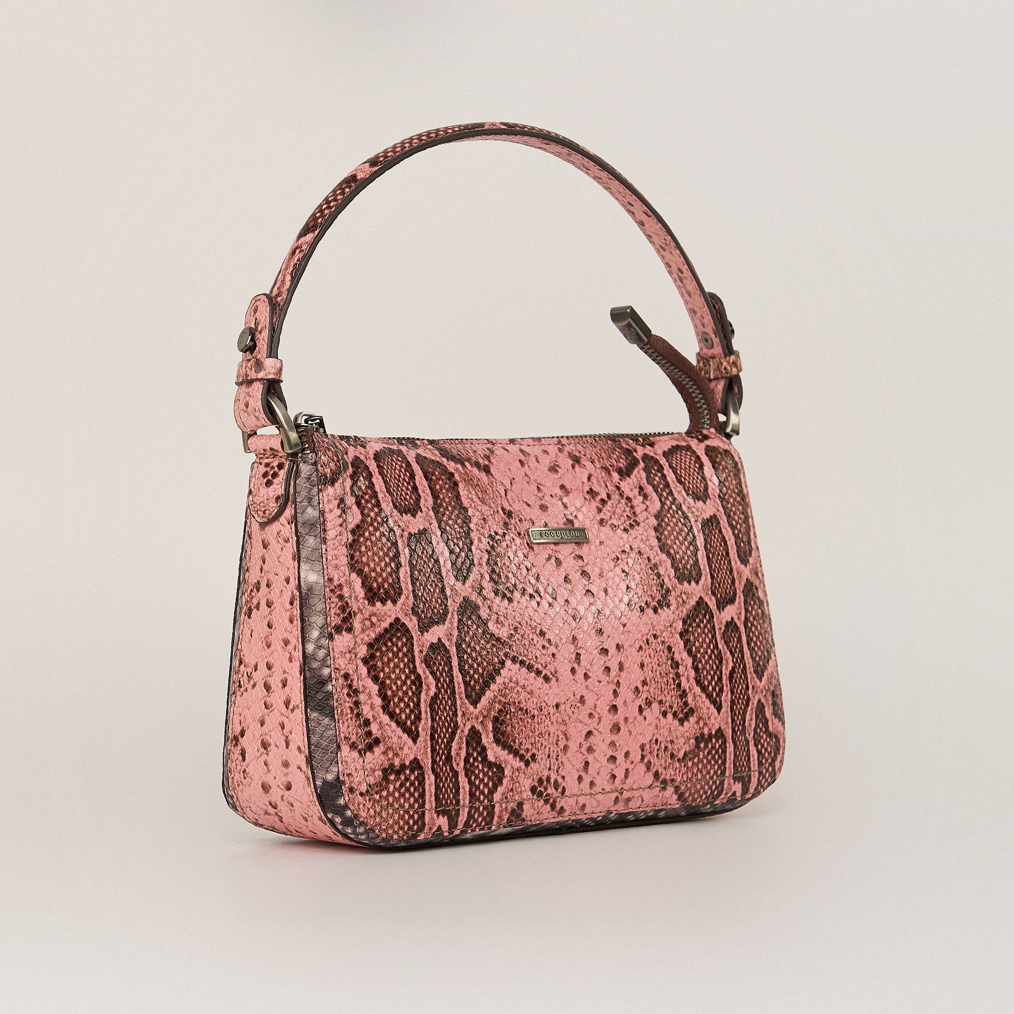  Túi Xách Nữ Shoulder Da Vân Trăn Hồng 26H.219 