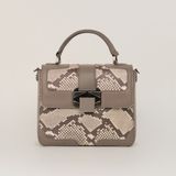  Túi Xách Da Nữ Vân Rắn Ghi 26GV.205 