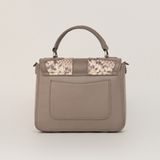  Túi Xách Da Nữ Vân Rắn Ghi 26GV.205 