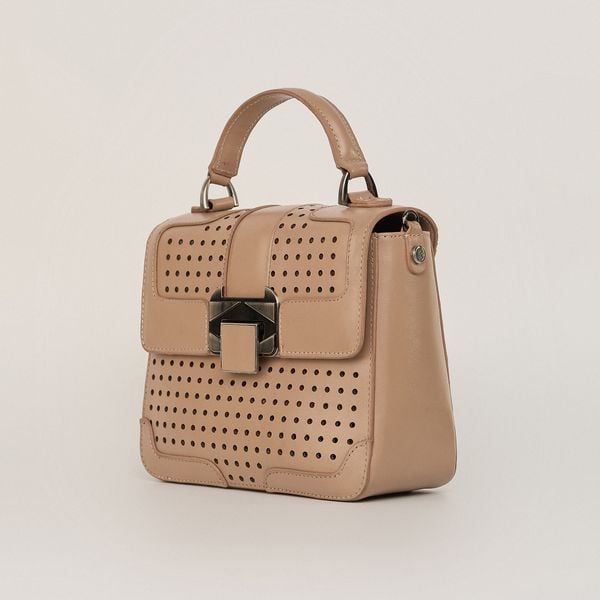  Túi Xách Nữ Da Hoạ Tiết Kem 26K.205 