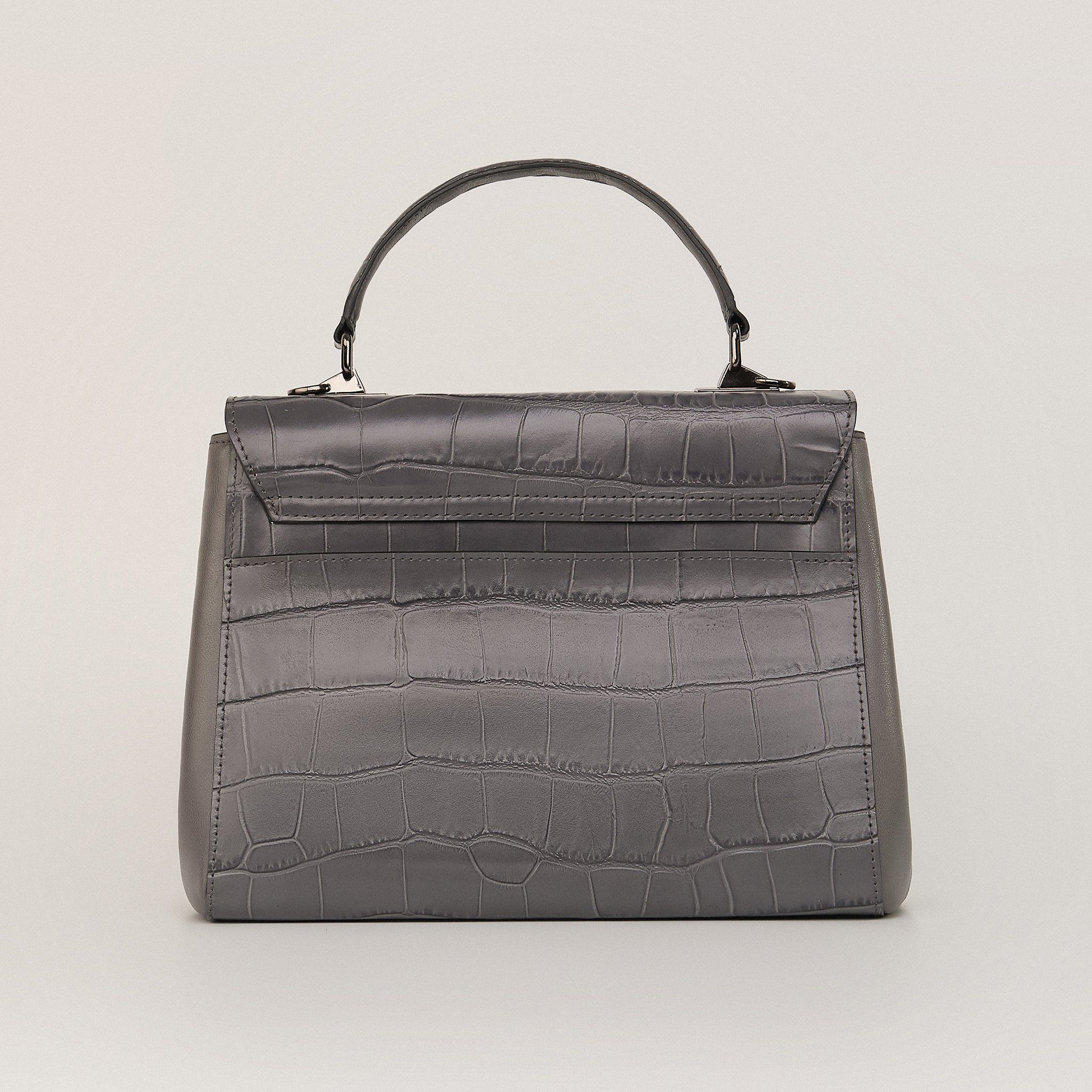  Túi Xách Nữ Da Vân Ghi 26G.222 