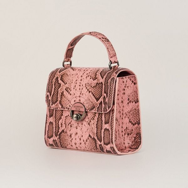  Túi Xách Nữ Da Vân Trăn Hồng 26H.221 