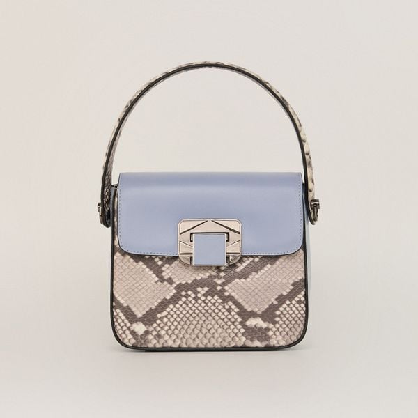  Túi Xách Da Vân Nữ Xanh Ghi 26X.16 