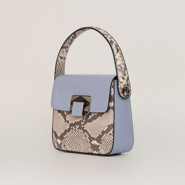  Túi Xách Da Vân Nữ Xanh Ghi 26X.16 