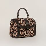  Túi Xách Da Nữ Nâu Báo Gấm 26N.8 