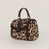  Túi Xách Da Nữ Nâu Báo Gấm 26N.8 