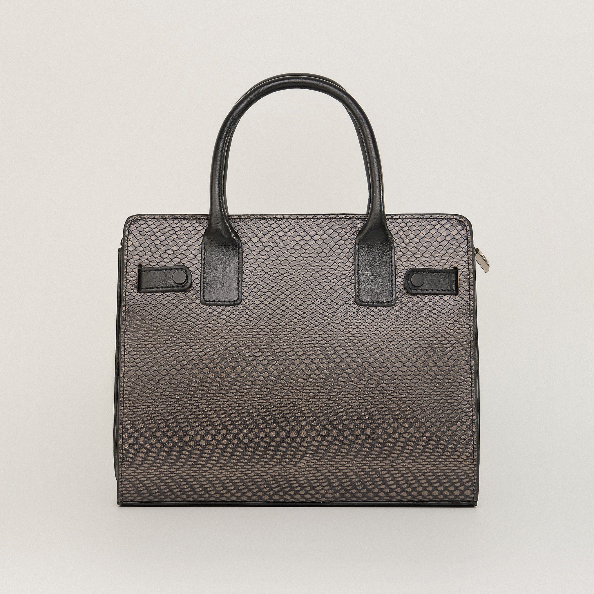  Túi Xách Nữ Da Vân Đen 26Đ.166 