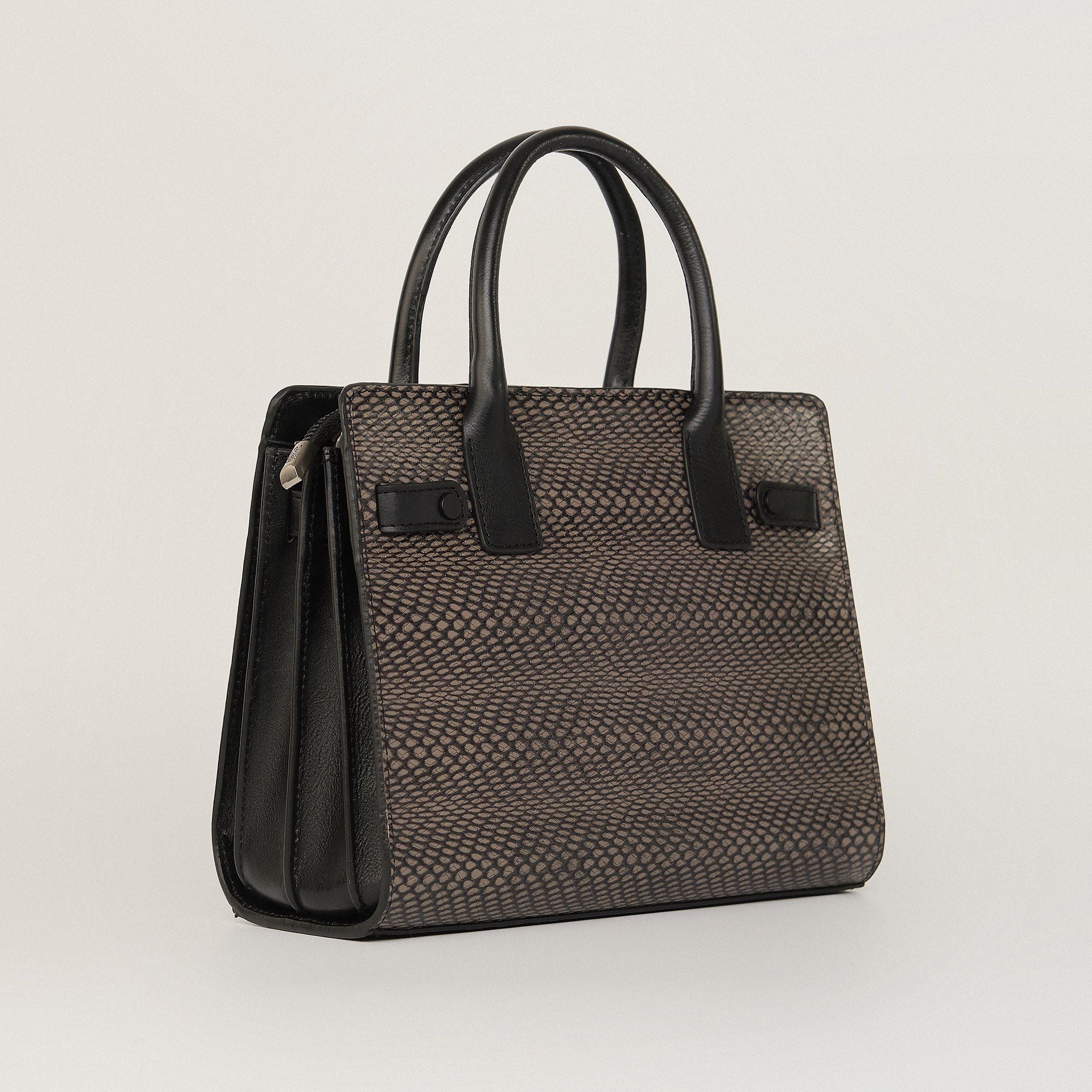  Túi Xách Nữ Da Vân Đen 26Đ.166 