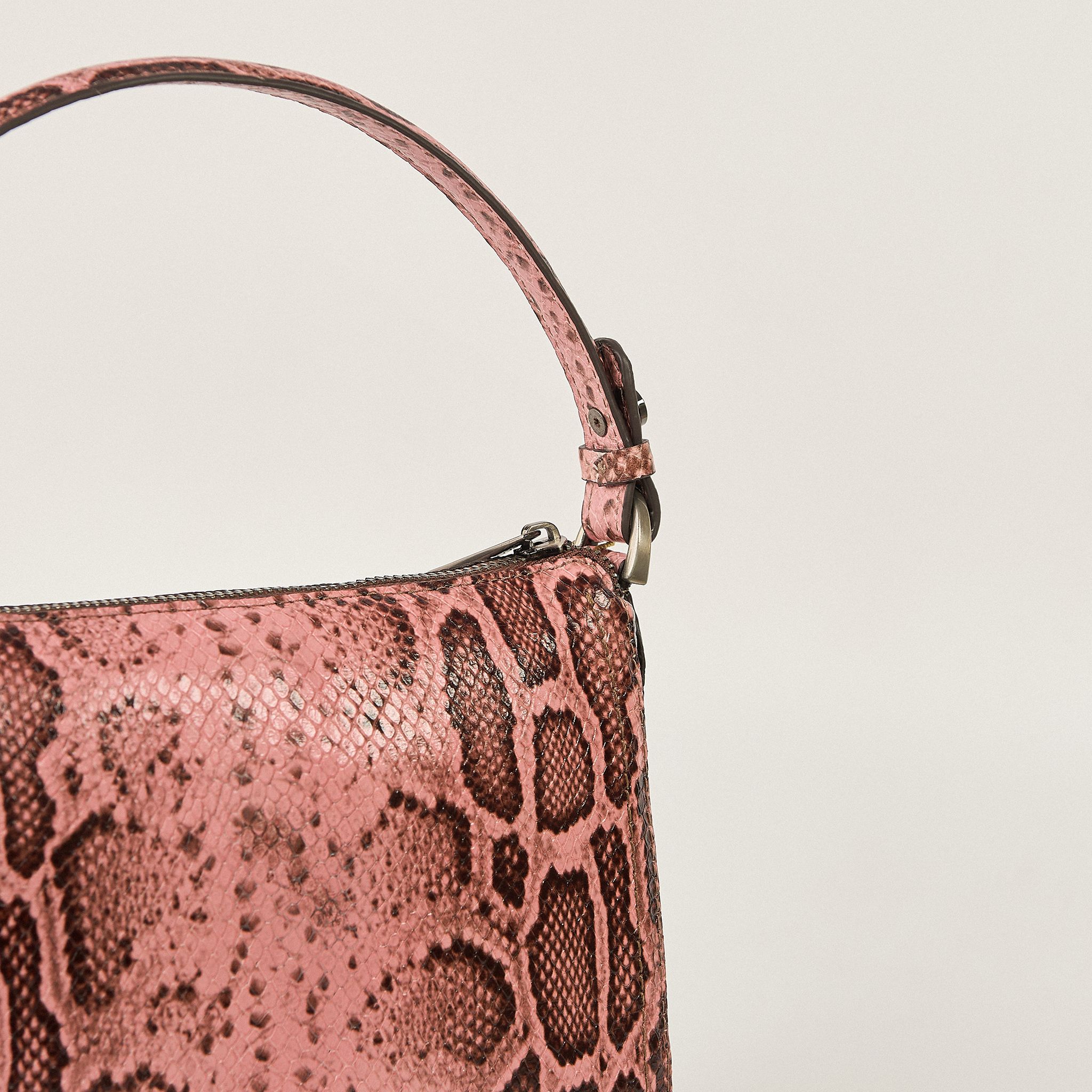  Túi Xách Nữ Shoulder Da Vân Trăn Hồng 26H.219 