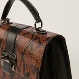  Túi Xách Nữ Da Vân Trăn Nâu 26NV.139 