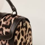  Túi Xách Da Nữ Nâu Báo Gấm 26N.8 