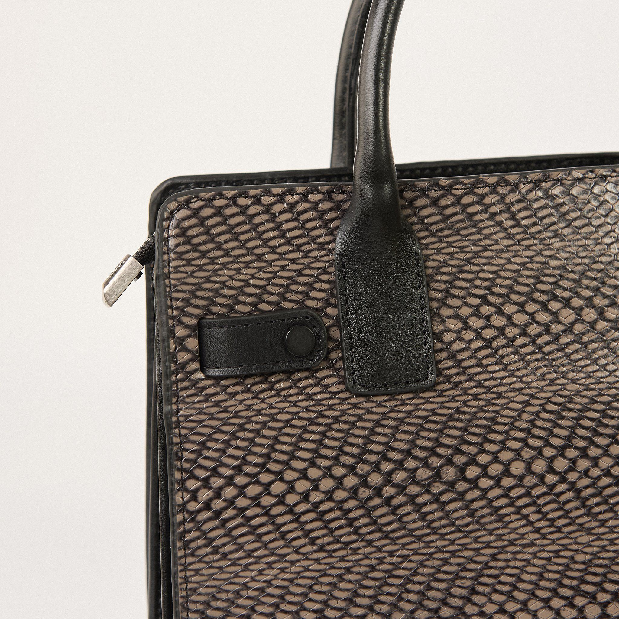  Túi Xách Nữ Da Vân Đen 26Đ.166 