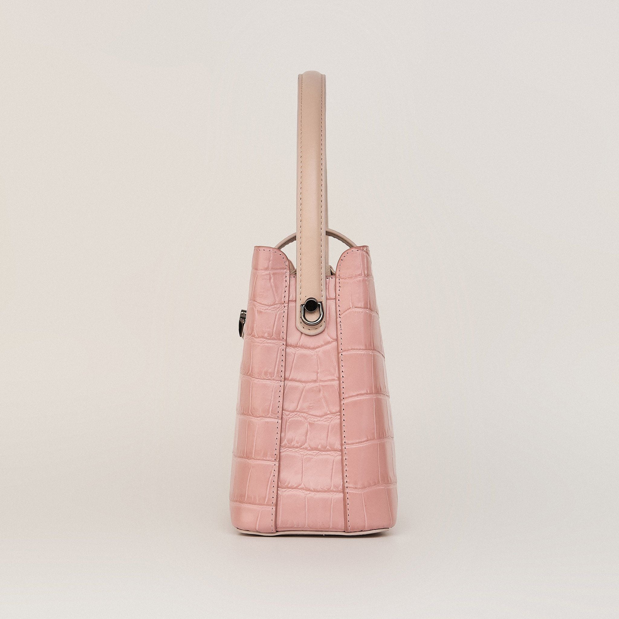  Túi Xách Nữ Da Vân Hồng 26H.46 