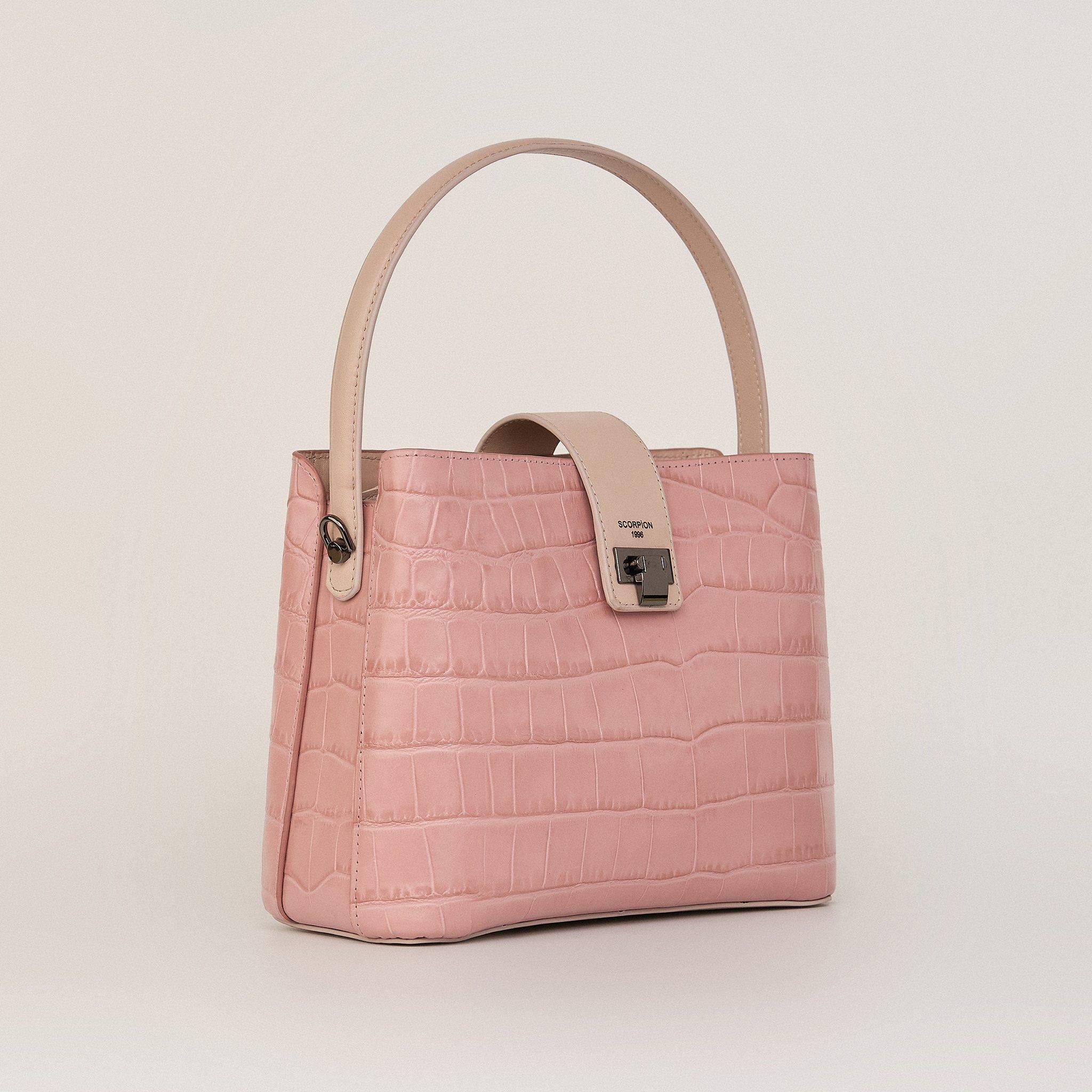  Túi Xách Nữ Da Vân Hồng 26H.46 