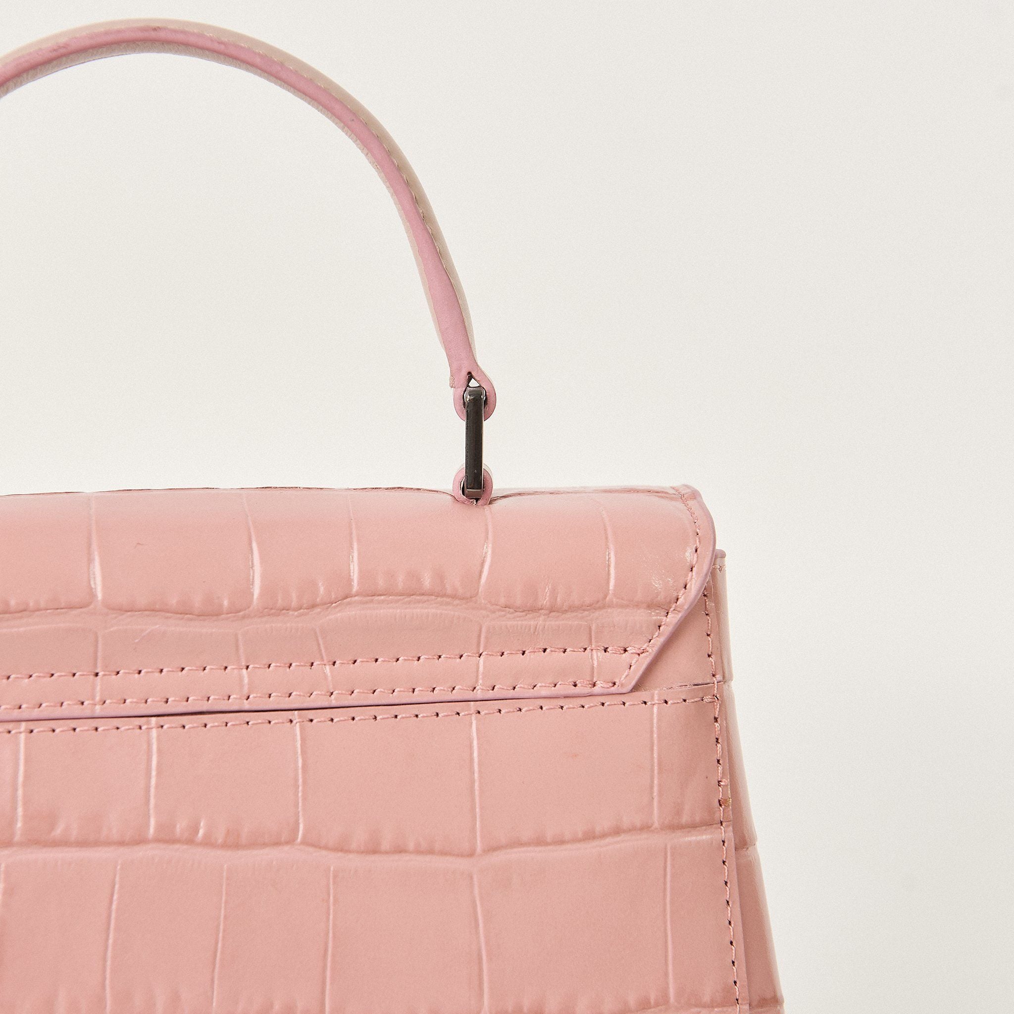  Túi Xách Nữ Da Vân Hồng 26H.52 