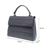  Túi Xách Nữ Da Vân Ghi 26G.222 