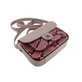  Túi Xách Da Vân Nữ Hồng Kem 26H.218 