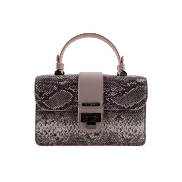  Túi Xách Da Vân Nữ Hồng Đen 26H.7 