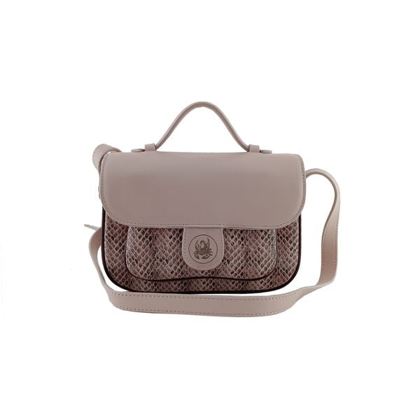  Túi Xách Da Vân Nữ Hồng Ghi 26K.218 