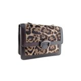  Túi Xách Da Nữ Báo Gấm Nâu 26N.10 