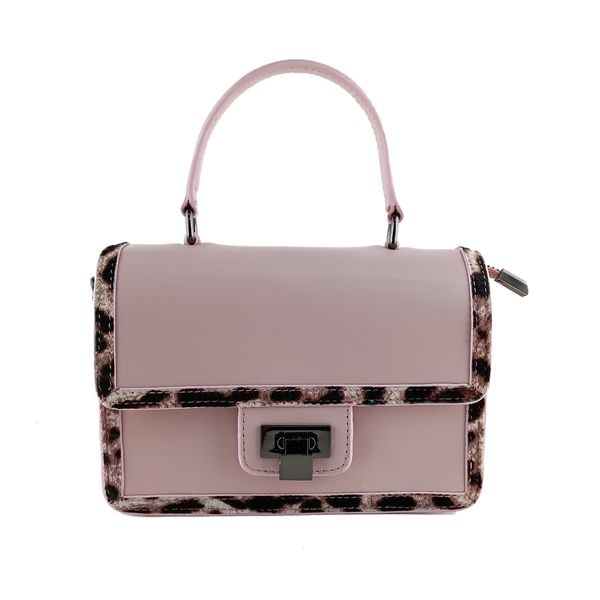  Túi Xách Nữ Da Trơn Hồng 26N.230 