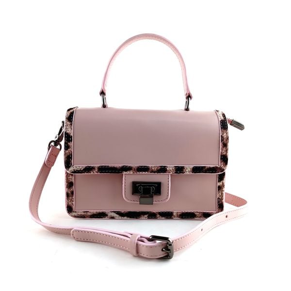  Túi Xách Nữ Da Trơn Hồng 26N.230 