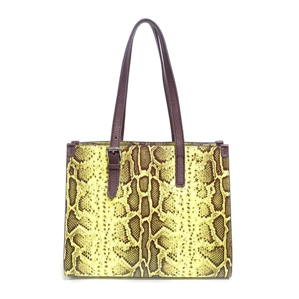  Túi Xách Nữ Da Vân Trăn Vàng 26V.33 