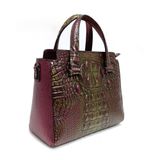  Túi Xách Da Vân Nữ Tím Đỏ 26T.18 