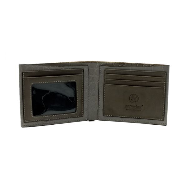  Ví Da Nam Gập Đôi Logo Scorpion Ghi 399.11 