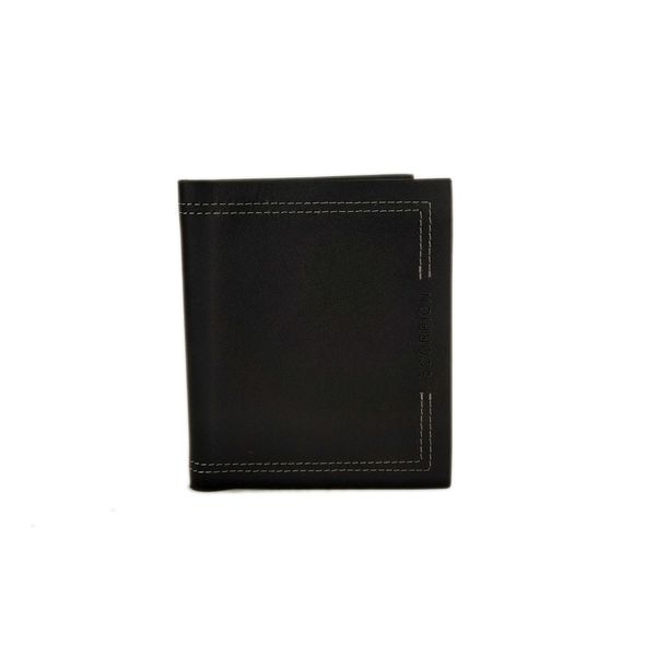  Ví Da Nam Gập Đôi Logo Scorpion Đen 99.1 