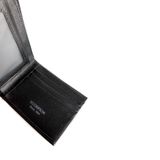  Ví Da Nam Gập Đôi Logo Scorpion Đôi Đen 99.21 