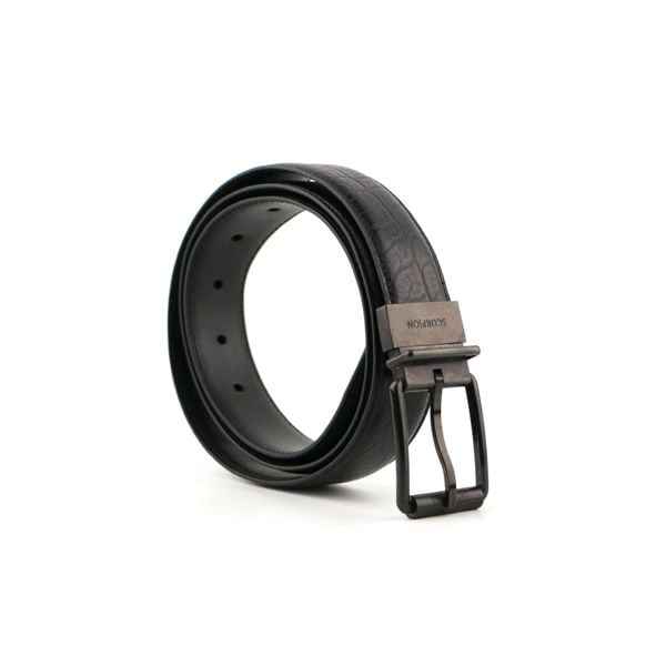  Thắt Lưng Da Nam Khóa Cài Đen 36S.5 