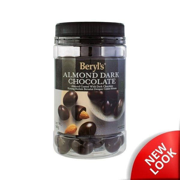  Socola đắng hạnh nhân Beryls Hủ 450g - almond dark Chocolate 